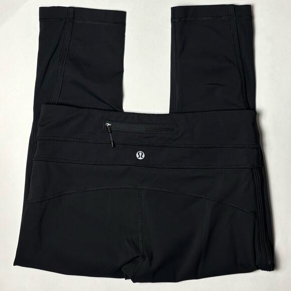 Lululemon Leggings women's size 6 Inspire Crop Luxtreme four-way stretch Black - Picture 8 of 16